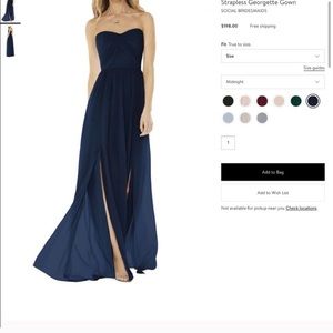 Navy blue bridesmaid dress